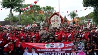 Pelepasan kontingen Tabanan yang akan berlaga di ajang Porprov Bali XVI