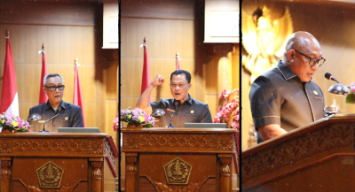 Penyampaian pandangan umum menanggapi ranperda Perubahan APBD Badung 2025, rancangan KUA dan PPAS 2026.