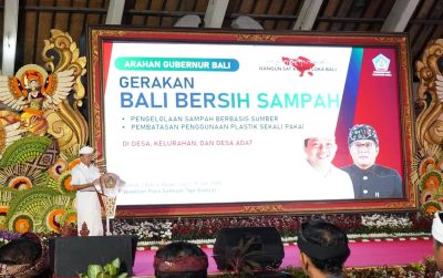 Arahan Gerakan Bali Bersih Sampah menuju Bali Lestari.