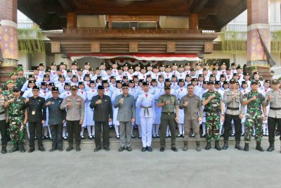 pengukuhan Paskibraka Kota Denpasar Tahun 2025