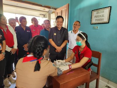 Bupati Sedana Arta launching program Cek Kesehatan Gratis di sekolah Kabupaten Bangli