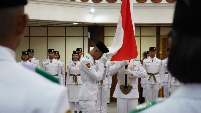 Pengukuhan Paskibraka Bali tahun 2025