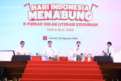 Acara Hari Indonesia Menabung (HIM) dan Bulan Literasi Keuangan (BLK) 2025 yang digelar di Jakarta.