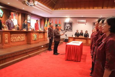 Acara pengukuhan GOW Kabupaten Tabanan.