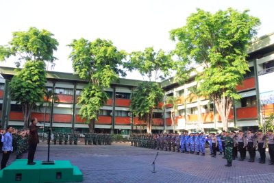 Apel Gelar Satgas Patroli Imigrasi di Wilayah Bali Tahun 2025 di Lapangan Makodam IX/Udayana, Denpasar, Sabtu (30/8).