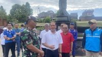 Gubernur Bali Wayan Koster membuat larangan alih fungsi lahan usai dapat arahan Menteri LH di Denpasar, Minggu 14/9/2025. (ANTARA/Ni Putu Putri Muliantari)