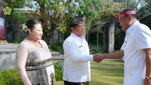 Bupati Gianyar I Made Mahayastra secara resmi melantik I Gusti Bagus Adi Widya Utama sebagai Sekda Gianyar