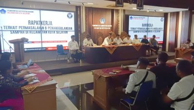 Komisi II DPRD Badung Raker dengan DLHK di Kantor Camat Kutsel