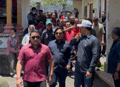 Empat Komisi DPRD Badung saat meninjau rumah warga Banjar Giri Darma, Desa Ungasan