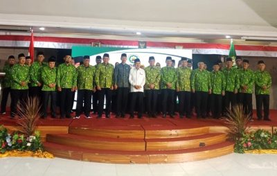 JK foto bersama pengurus DMI (Dewan Masjid Indonesia) Bali Periode 2025 - 2030.