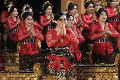 Ny. Rai Wahyuni Sanjaya Hidupkan Semangat Seni Perempuan Melalui Lomba Gong Kebyar Wanita Tabanan 2025