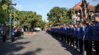 Upacara Peringatan Hari Kesaktian Pancasila di halaman Kantor Bupati Gianyar