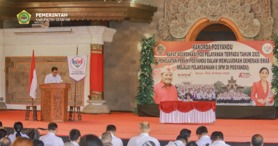 Wabup Agung Mayun Buka Rakor Posyandu