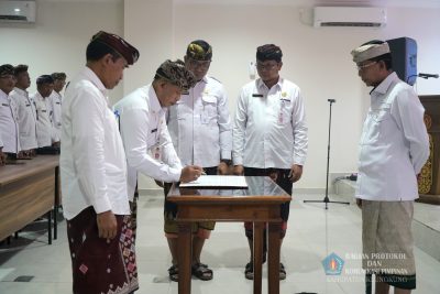 Pengukuhan Pejabat Pimpinan Tinggi Pratama di Kabupaten Klungkung