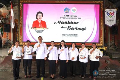 TP Posyandu Bali Gelar Aksi Sosial ‘Membina dan Berbagi' di Klungkung
