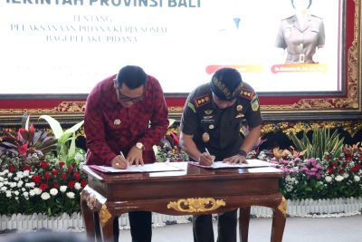 Sinergi Kejaksaan dan Pemerintah Daerah, Bupati Sanjaya Dukung Penerapan Pidana Kerja Sosial di Bali