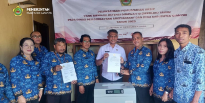 Dinas PMD Gianyar Musnahkan 16.511 Arsip Dinamis Tak Bernilai Guna