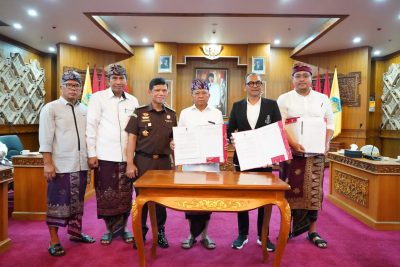 Gubernur Koster Teken Perjanjian Pemanfaatan Tanah Kawasan Lot S5 Nusa Dua dengan PT BDL