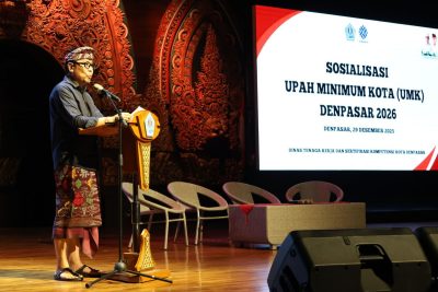 UMK Denpasar Ditetapkan sebesar Rp 3.499.878,78.