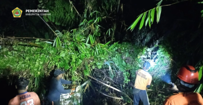 BPBD Gianyar Tangani Longsor di Jalur Jasan-Timbul, Akses jalan Kembali Terbuka
