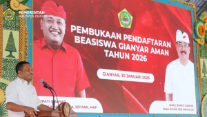 Bupati Mahayastra Membuka Pendaftaran Beasiswa Gianyar AMAN 2026