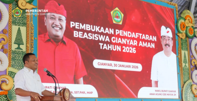 Bupati Mahayastra Membuka Pendaftaran Beasiswa Gianyar AMAN 2026