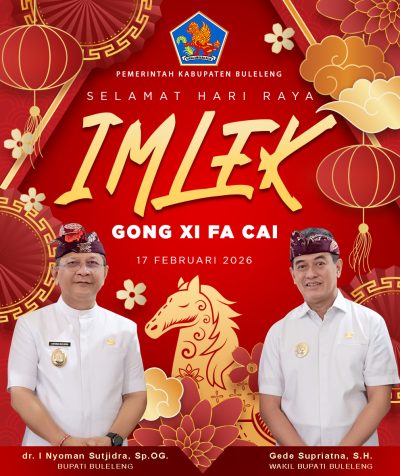 Bupati dan Wakil Bupati Buleleng Ucapkan Selamat Hari Raya Imlek