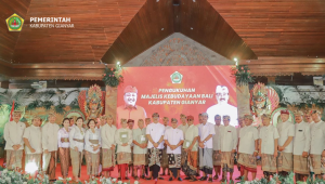 Wabup Gianyar Kukuhkan Majelis Kebudayaan Bali Kabupaten Gianyar