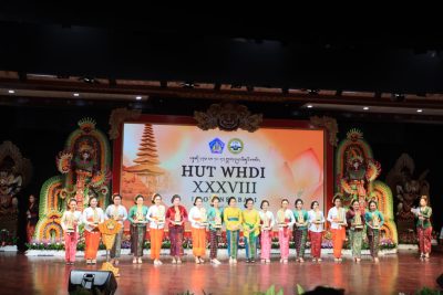 Kota Denpasar Boyong Juara 1 Lomba Gebogan Serangkaian HUT ke-38 WHDI Provinsi Bali