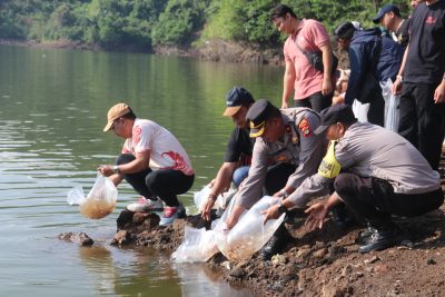 HUT Ke-422 Kota Singaraja, Pemkab Buleleng Tebar 30 Ribu Benih Nila