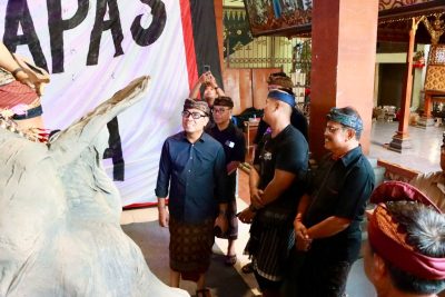 Arya Wibawa Tinjau Nominasi 16 Besar Ogoh-Ogoh Kesanga Festival Kecamatan Dentim