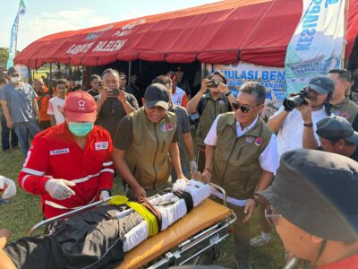 Wabup Supriatna Buka Simulasi Evakuasi Bencana