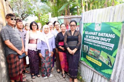 Ketua TP PKK Denpasar Kunjungi Kebun Imut, Olah Sampah Organik Basah Berbasis Maggot
