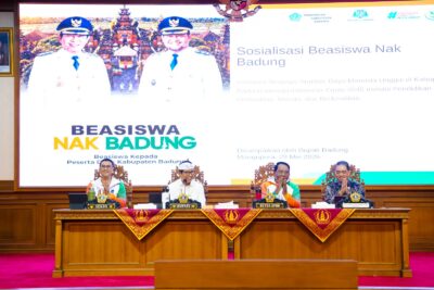 Bupati Adi Arnawa Pimpin Sosialisasi Program Beasiswa Nak Badung Tahun 2026