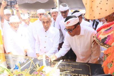 Wali Kota Jaya Negara Hadiri Karya Tawur di Pura Kahyangan dan Mrajapati Desa Adat Sumerta