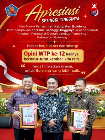 Buleleng Kembali Raih Opini WTP Ke-12 Kali Berturut-Turut, Jadikan Dorongan Tingkatkan Kinerja