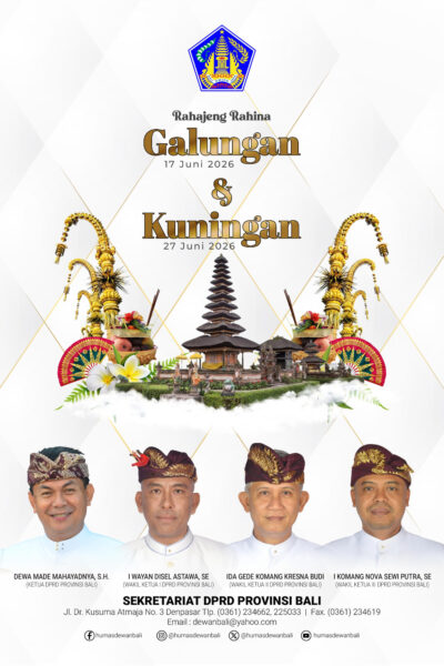 DPRD Bali Ucapkan Selamat Hari Raya Galungan dan Kuningan