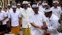 semana Ketua Komisi III DPRD Badung Hadiri Upacara Tawur lan Pedanan di Desa Adat Semana