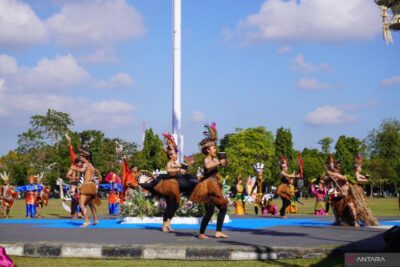Polda Bali tampilkan tari kolosal Nusantara pada HUT Ke-80 Bhayangkara