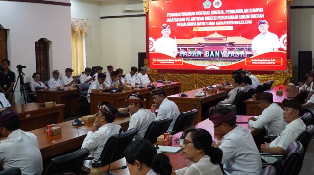 Bupati Sutjidra Lantik Direksi Perumda Pasar Arga Nayottama, Tekankan Integritas, Kinerja, dan Target yang Semakin Meningkat