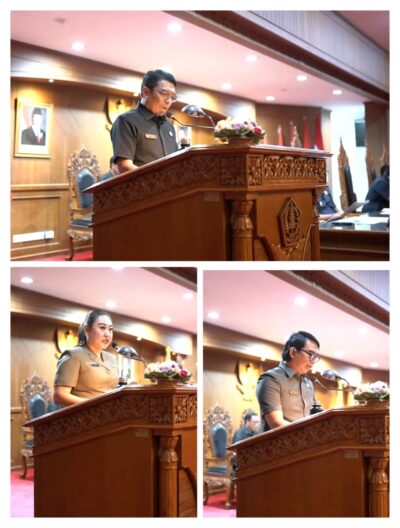 Ketua DPRD Badung Pimpin Rapat Paripurna Pandangan umum Fraksi