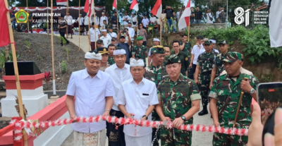 Peresmian Jembatan Perintis Garuda, Wujud Sinergi TNI dan Pemerintah Tingkatkan Kesejahteraan Masyarakat