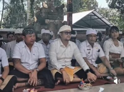 Wakil Ketua Komisi I DPRD Badung Hadiri Upacara Ngeratep Petapakan di Desa Adat Carangsari