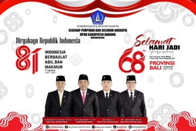 Selamat Hari Jadi Provinsi Bali dan Dirgahayu Republik Indonesia