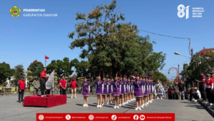 Memeriahkan HUT Ke-81 RI, Pemkab Gianyar Gelar Lomba Gerak Jalan