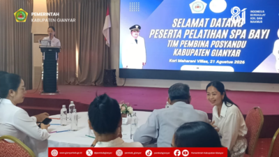 TP Posyandu Gianyar Gelar Pelatihan SPA Bayi bagi Kader Posyandu dan KKM Desa