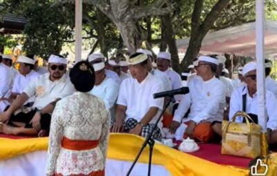 Wakil Ketua I DPRD Badung Hadiri Tawur Balik Sumpah Agung di Pura Luhur Uluwatu