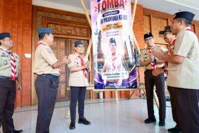 Wawali Arya Wibawa Pimpin Upacara Pembukaan Lomba Serangkaian Hari Pramuka Ke-65 Kwartir Denpasar