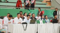 Memasuki hari ke-2 penyelenggaraan Bakti Negara Cup I Tahun 2026 berlangsung seru. Menyuguhkan pertandingan dengan mempertemukan para pesilat pada babak penyisihan tingkat Remaja dan Dewasa, di GOR Purna Krida, Kerobokan, Kuta Utara, Sabtu (05/09/2026). Kejuaraan yang akan berlangsung selama lima hari (4-8 September 2026) ini sebagai ajang pemanasan bagi atlet, sekaligus untuk membentuk tim bayangan guna menghadapi kejuaraan seperti Pekan Olahraga Provinsi (Porprov) Bali di Buleleng maupun Pekan Olahraga Nasional (PON) NTB-NTT. Semangat bertanding, junjung tinggi sportivitas.