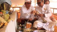 Wali Kota Jaya Negara Hadiri Prosesi Ngajum Karya Desa Adat Serangan